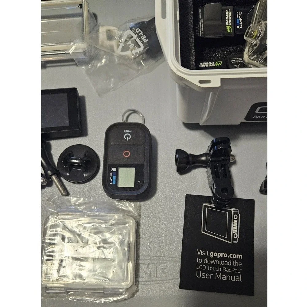 GoPro‎ Hero3 Action Camera Silver Bundle with Chest Mount LCD BacPac Case
